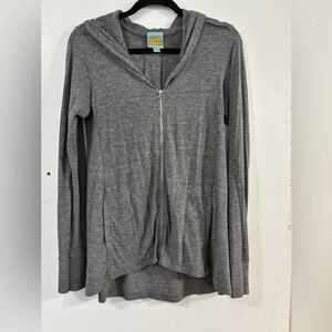 C&C California Gray Zippered Hoodie